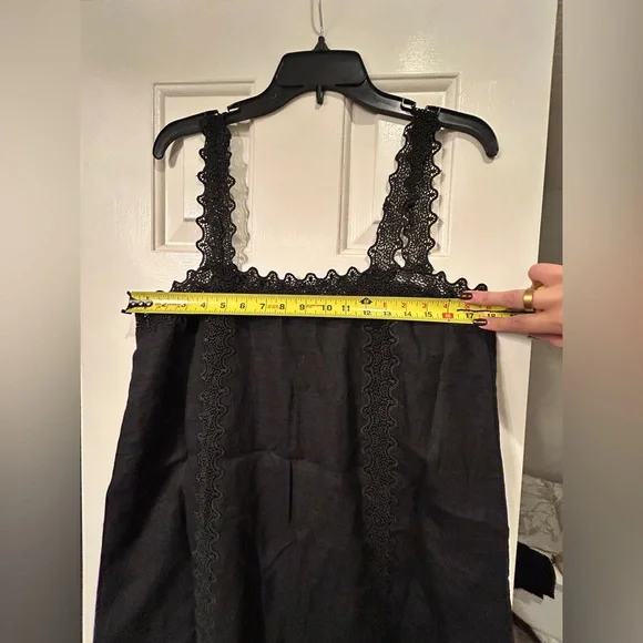 J.Crew | NWT Lace-trim shift dress in Black | Sz 12 - Picture 8 of 11